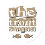 The Trout Whisperer stickers