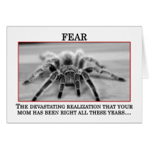 The True Meaning of Fear Greeting Card