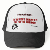 The true path to knowledge is to fir... hats by ss420com The true path to knowledge is to fir... hats
