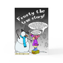 The True Story of Frosty the Snowman Card