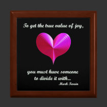 'The True Value of Joy' (Hot Heart) gift boxes
