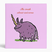 the truth about unicorns - customize it vinyl binder
