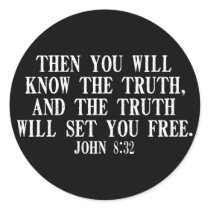 The Truth WIll Set You Free stickers