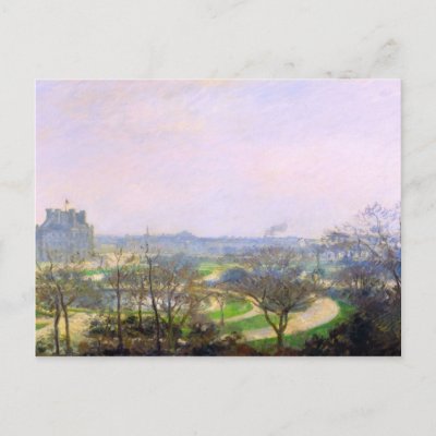 The Tuileries by Camille Pissarro Post Cards