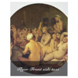 The Turkish Bath (Tondo) By Ingres Jean Auguste Do Personalized Flyer