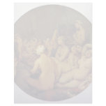 The Turkish Bath (Tondo) By Ingres Jean Auguste Do Custom Letterhead