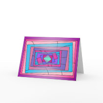 The turquoise square greeting card by morris27 The turquoise square greeting card