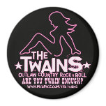 The Twains Neon Mudflap Girl Magnet!