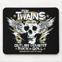 The TWAINS Skull n' Horseshoe Mousepad