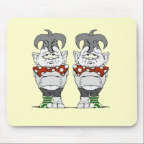 The Tweedles mousepads by cimmerrian The Tweedles mousepads