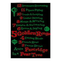 The Twelve Days Of Christmas cards