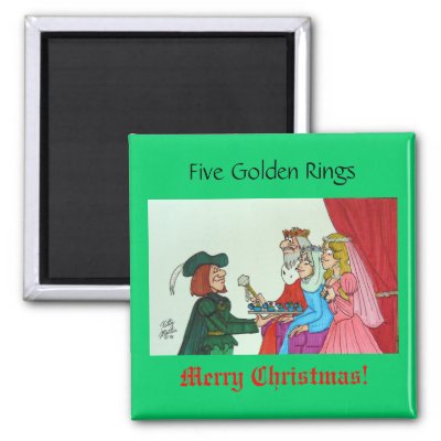 The Twelve Days of Christmas magnets
