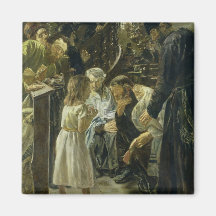 The Twelve-Year-Old Jesus in the Temple, 1879 Fridge Magnet