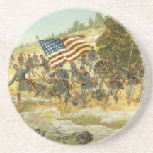 The Twentieth Maine by H. Charles McBarron Beverage Coaster