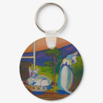The Twevils-Pinky&Bleu Keychain
