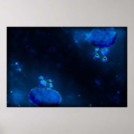 The Two and the Aliens Print