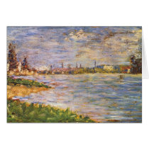 The two banks by Georges Seurat Cards