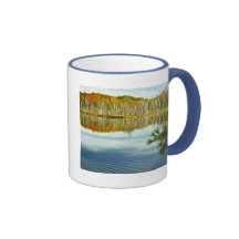 The U. P.: Autumn Birch Tree Reflections Mugs