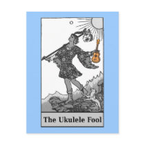 The Ukulele Fool (Tarot) postcards