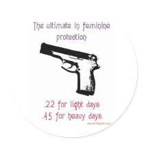 The Ultimate In Feminine Protection Sticker