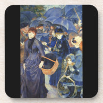 The umbrellas by Pierre Renoir cork coasters
