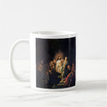 The unbelieving Thomas by Rembrandt Coffee Mugs