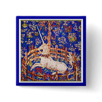 "The Unicorn in Captivity" buttons by Aquavel "The Unicorn in Captivity" buttons