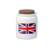 The Union Jack Flag Candy Jars