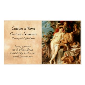 The Union of Earth and Water Peter Paul Rubens Business Cards