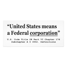 The United States Means A Federal Corporation Personalized Announcements