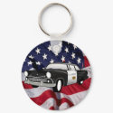 The United States of America 59 vintage Police Car keychain