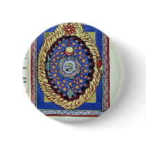 The Universe By Meister Des Hildegardis-Codex (Bes Pinback Buttons