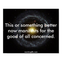 The Universe Now Manifests posters