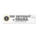 The University of Obama Presidential Seal bumper stickers
