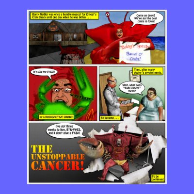 The Unstoppable Cancer: Origins Print by willlapuerta