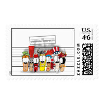 The Unusual Suspects Stamp