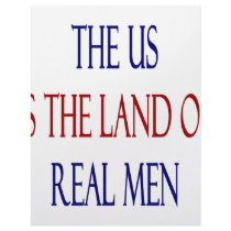 The US Is The Land Of Real Men letterhead