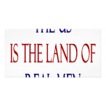 The US Is The Land Of Real Men Photo Greeting Card