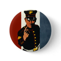 The US Marines Want You Buttons