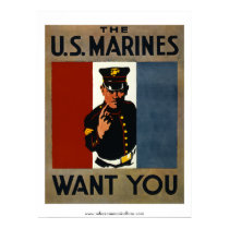 The US Marines Want You posters