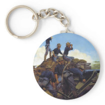The Utah Light Artillery by Keith Rocco Key Chains