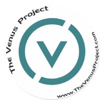 The V Round Stickers