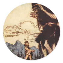 The Valiant Tailor Round Stickers