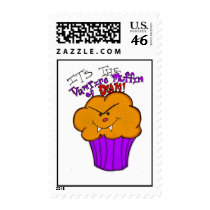 The Vampire Muffin of Doom Postage Stamps by bluemeanie09 The Vampire Muffin of Doom Postage Stamps