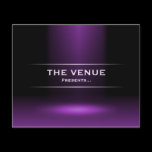 The Venue Presents - Purple flyers