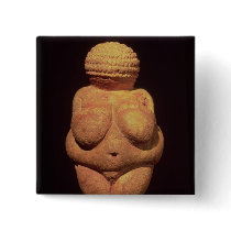 The Venus of Willendorf, Fertility Symbol Pinback Button
