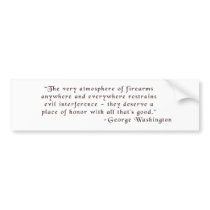 The very atmosphere of firearms... bumper sticker