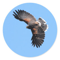 The view from above round stickers