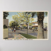 The Village Street, Palm Canyon Drive Posters