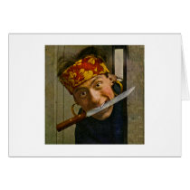 The Villian Vintage Stereoview Greeting Card